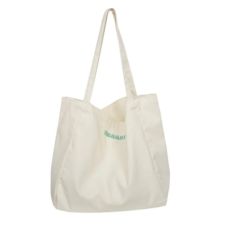 Marked Shopping Canvas Cotton Woven Handbag Shopping Bulk Shopping Bag