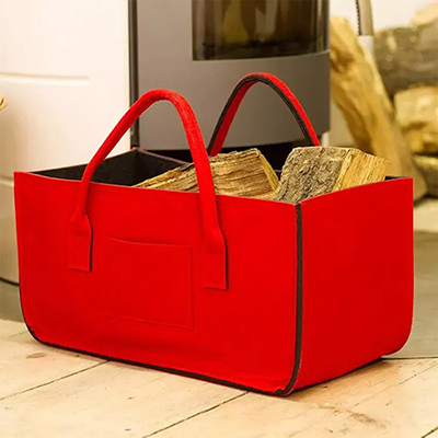 Two Straps Felt Tote Bag