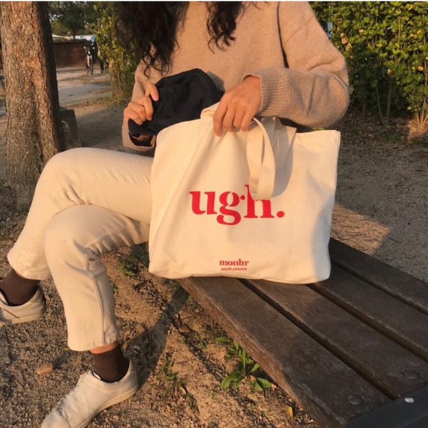 Canvas Tote Bag With Wide Handle