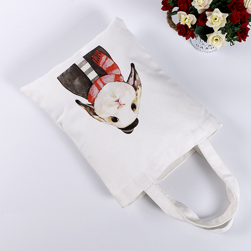 Recycled plain Canvas tote bag