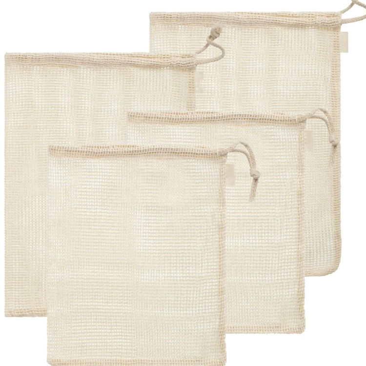 Fruit Mesh Drawstring Bag
