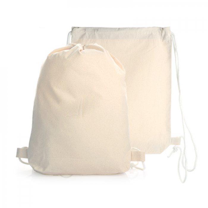 Cotton Canvas Backpack Drawstring Bag