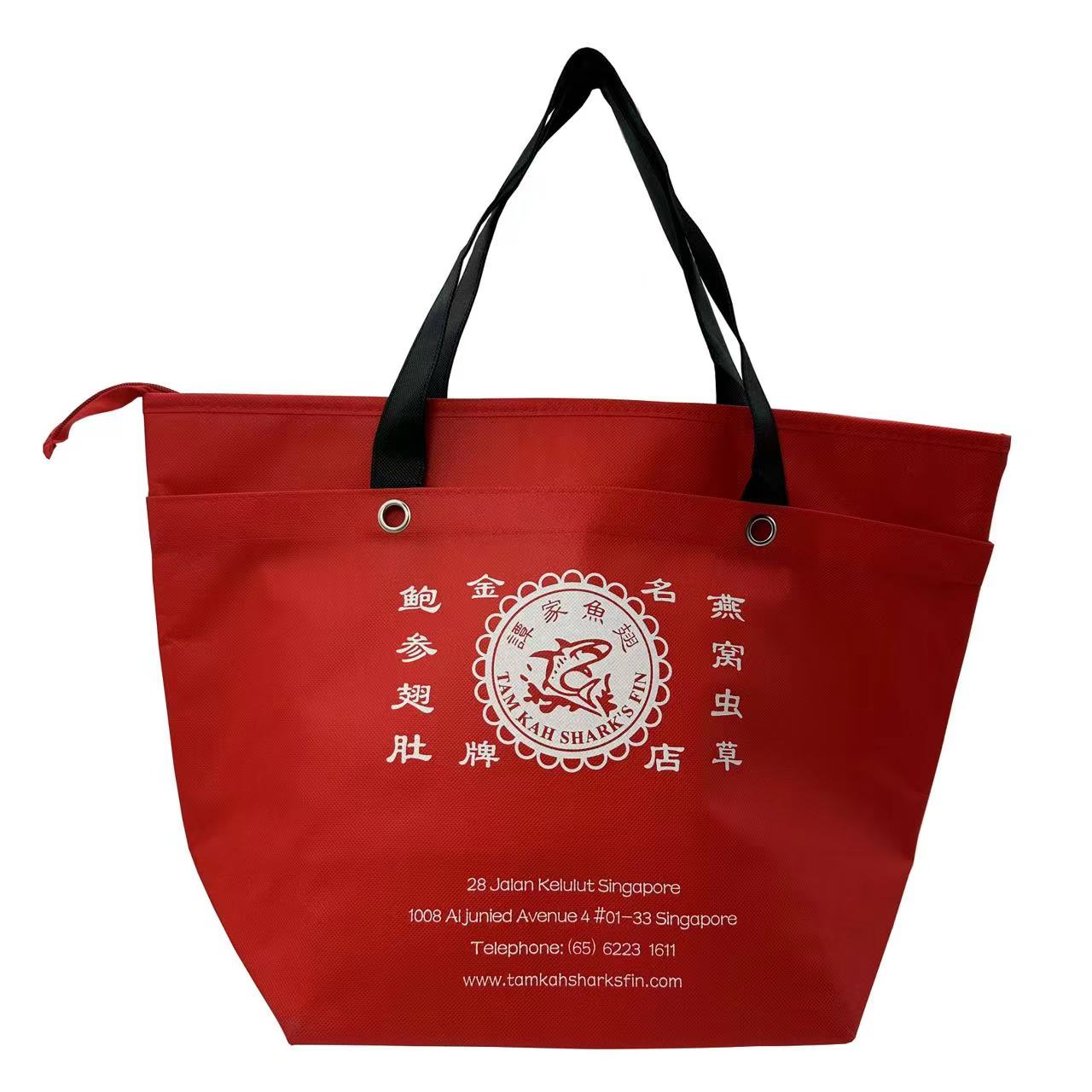 Food Insulated Non Woven Cooler Bags With Zipper