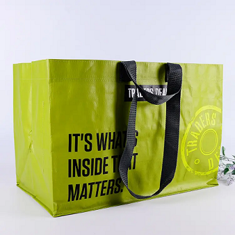 PP Woven Laminated Grocery Tote Bag