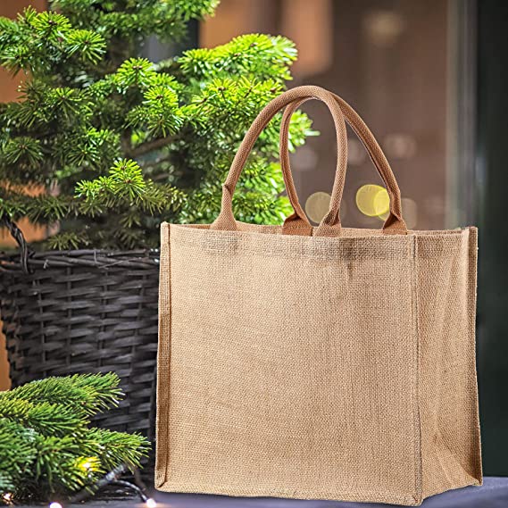 Jute Tote Shopping Bag