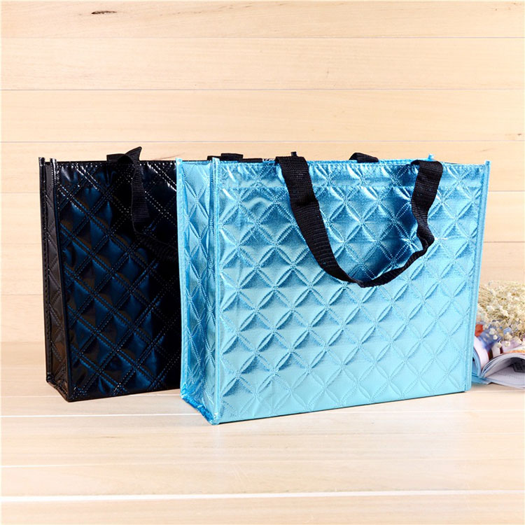 Metallic Laminated Non Woven Tote Bag
