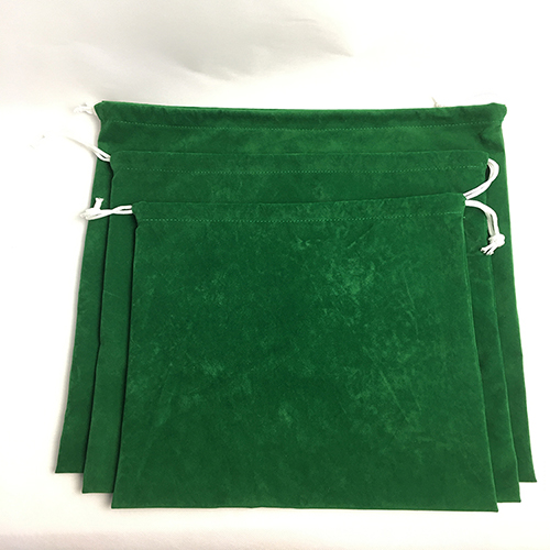 Green Cotton Canvas Drawstring Bag