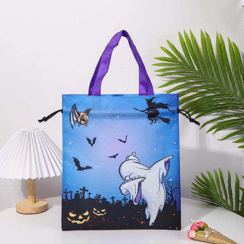 Halloween Non Woven Drawstring Candy Bags