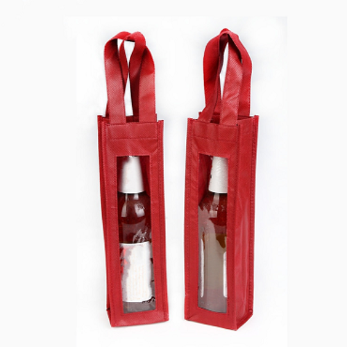 Reusable spliced non-woven wine bag