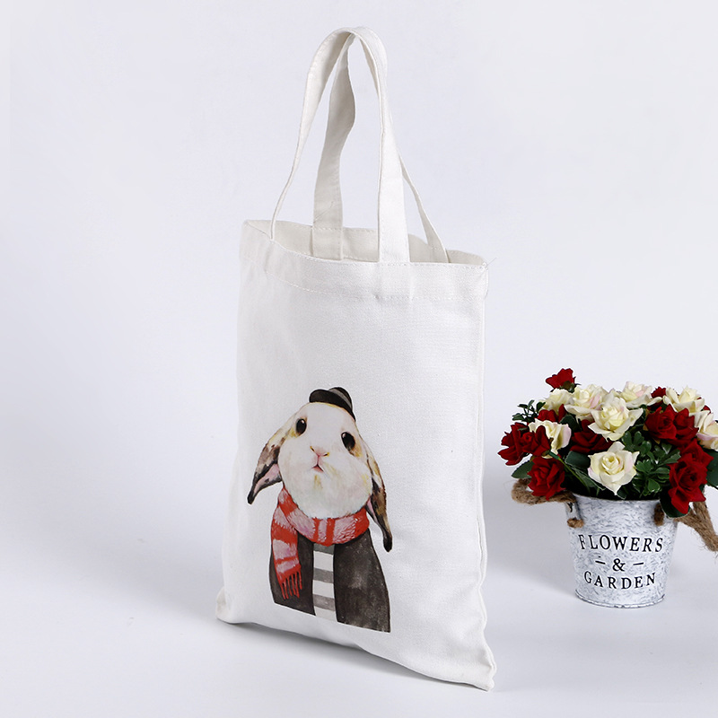 Recycled plain Canvas tote bag