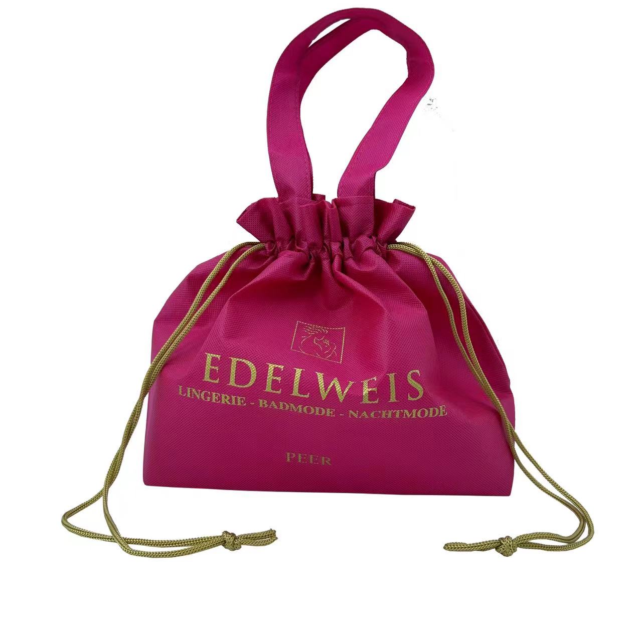 Non Woven fabric Drawstring Pouch Dust Bag