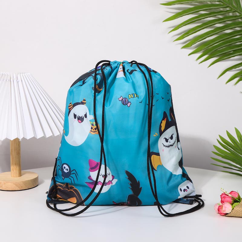210D Polyester Drawstring Bag with Full Printing