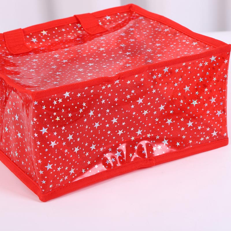 Color Pvc Tote Zipper Bag