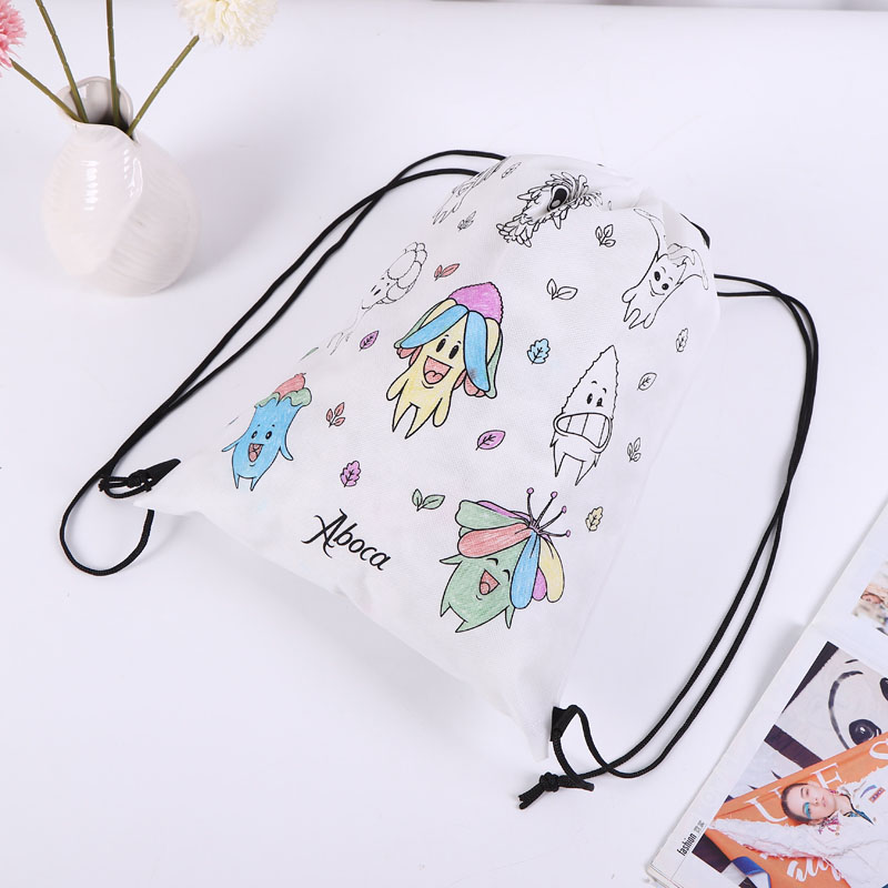 Non Woven Kids Backpack Drawstring Bag