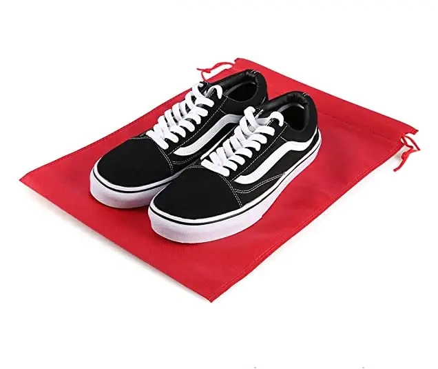 Customized Logo Durable Travel Packaging Clothing Shoes  Men's and Women's Drawstring Rainbow Non-woven Fabric Dust-proof Bag