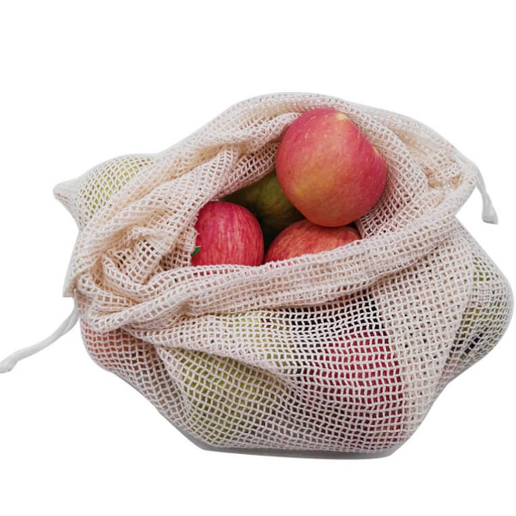 Fruit Mesh Drawstring Bag