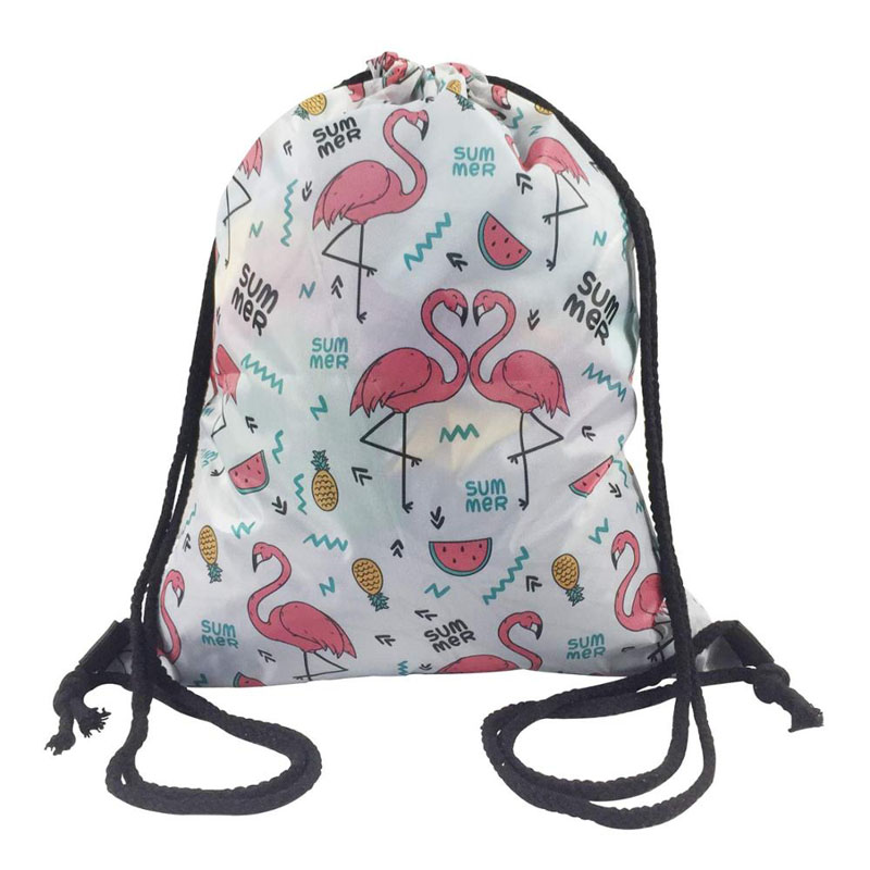 Gym Sports Polyester Drawstring Bag