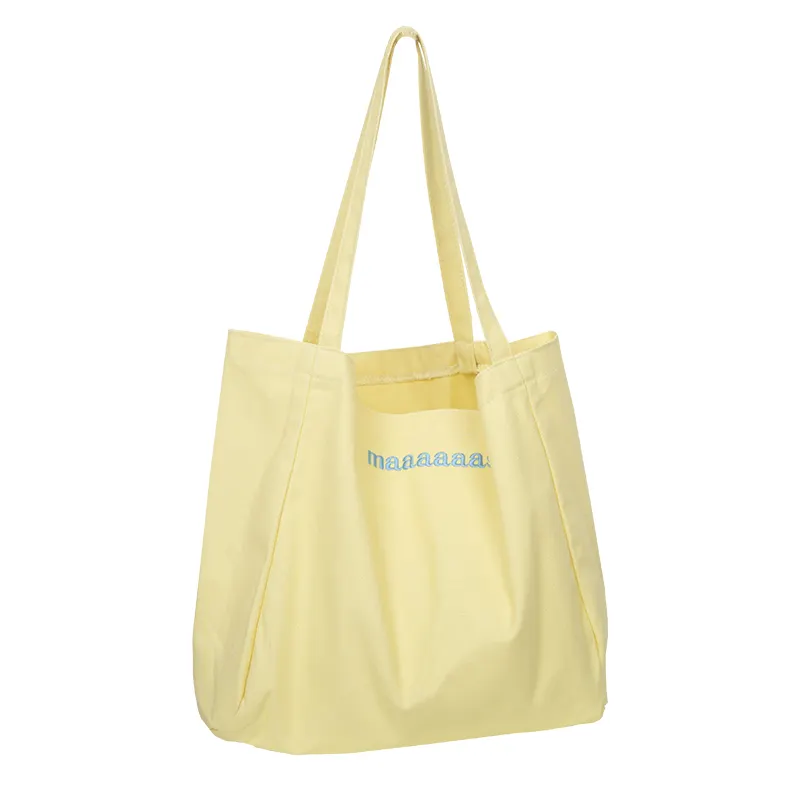 Marked Shopping Canvas Cotton Woven Handbag Shopping Bulk Shopping Bag