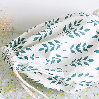 Reusable eco friendly Drawstring bag