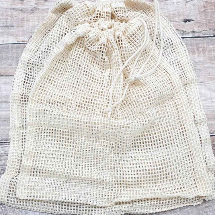 Fruit Mesh Drawstring Bag
