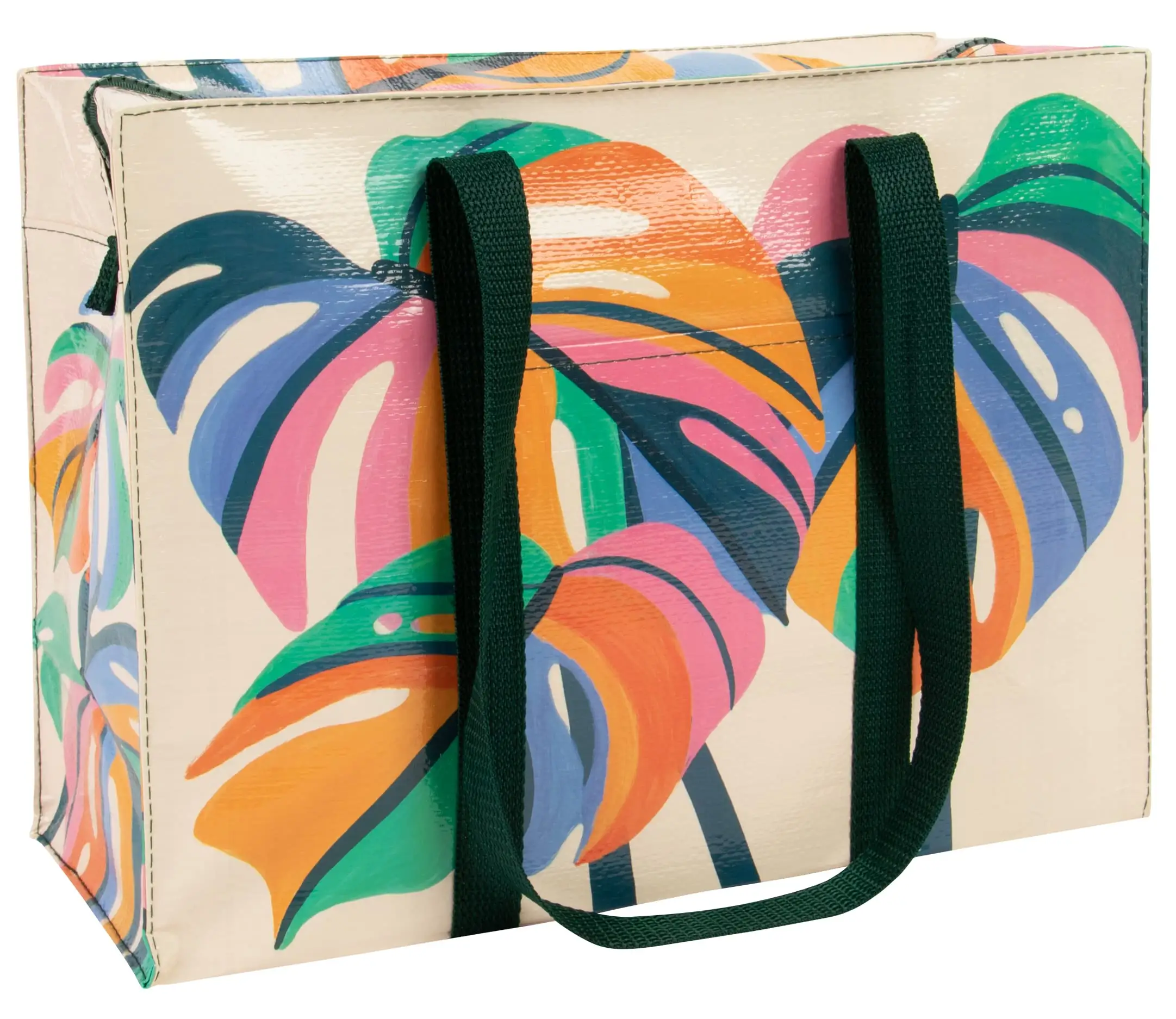 Customized Wholesale Shopping Handbags, PP Laminated Shopping Bags, Reusable Fashionable PP Non-woven Bags, Moon Shopping Straps, Zippers