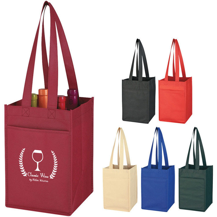 4 Bottles Non Woven Wine Bag