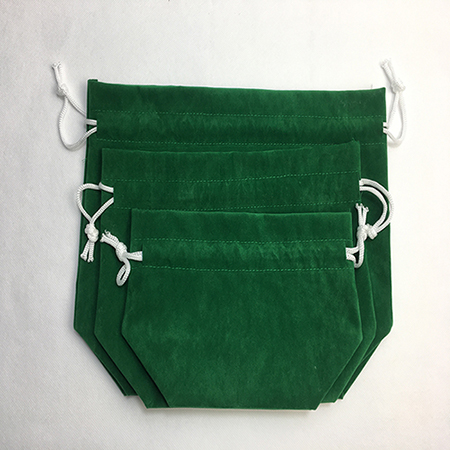 Green Cotton Canvas Drawstring Bag