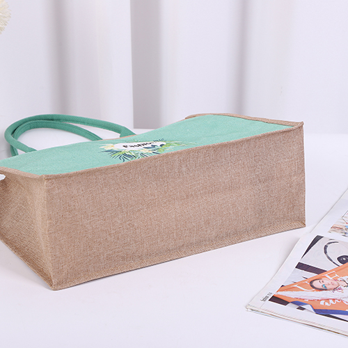 Reusable Jute Burlap Tote Bag