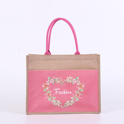 Reusable Jute Burlap Tote Bag