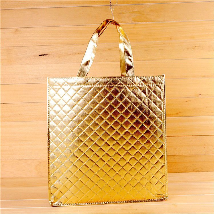 Metallic Laminated Non Woven Tote Bag