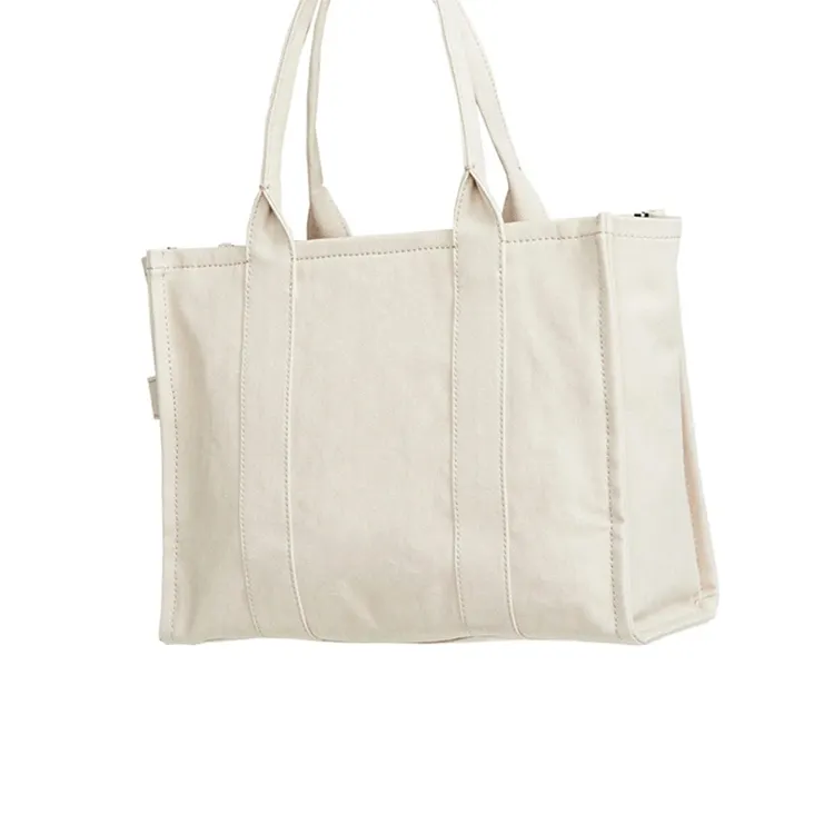 Wholesale Supply of Product Logo Printed Canvas Handbags with Logo Cotton Bags