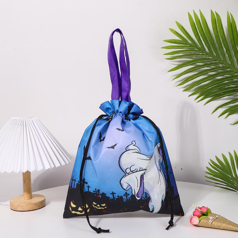 Halloween Non Woven Drawstring Candy Bags