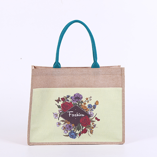 Reusable Jute Burlap Tote Bag