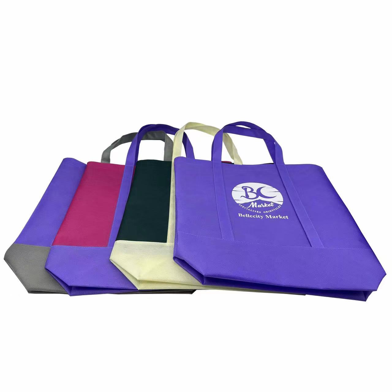 Multiple color scheme non woven shopping handbag