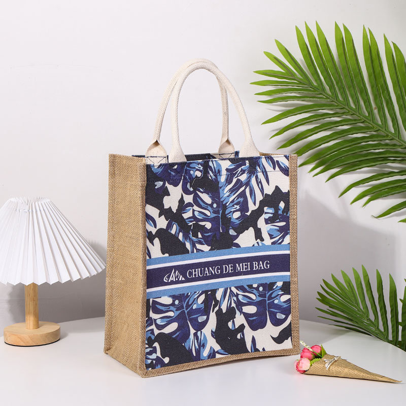 Jute Burlap Tote Bag