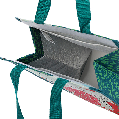 Recycled cooler tote bag
