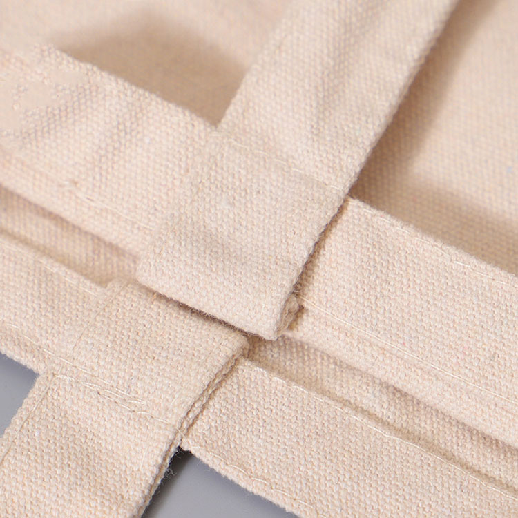 Cotton Canvas Tote Bag With Zipper