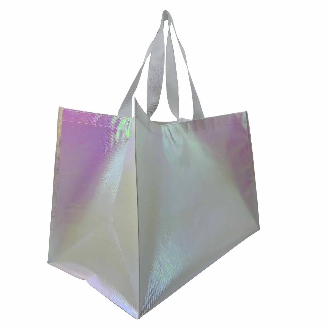 Holographic Metallic Shiny Laminated Non Woven Bag