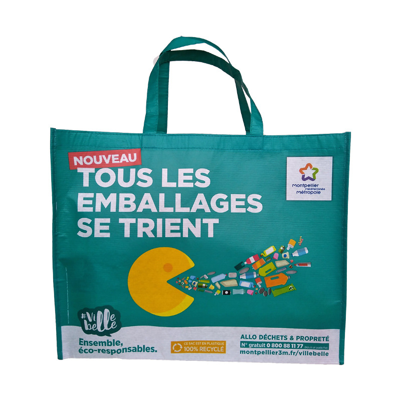 Eco Friendly Laminated Rpet Tote Bag