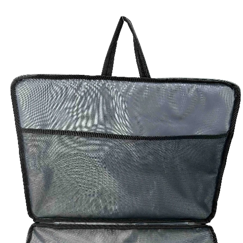 Art Collection Drawing Sketch Bag with Handle, with Zipper and Pocket, Suitable for Student Artists in Black