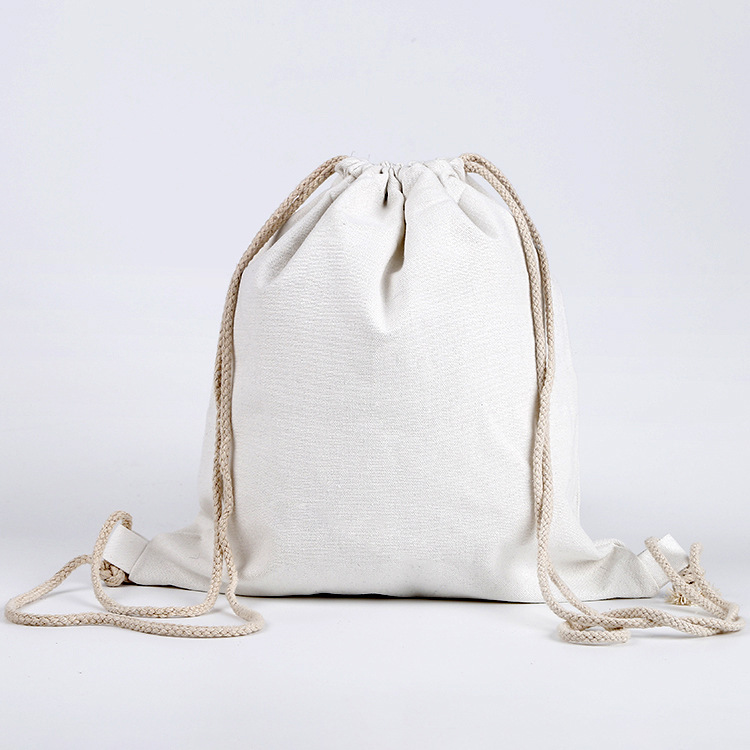 Reusable Cotton Canvas Drawstring Bag