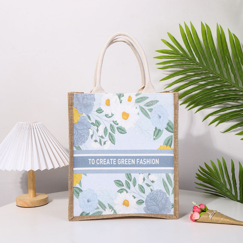 Jute Burlap Tote Bag