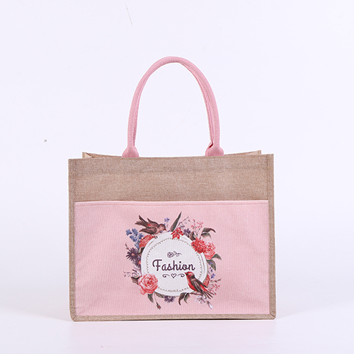 Reusable Jute Burlap Tote Bag