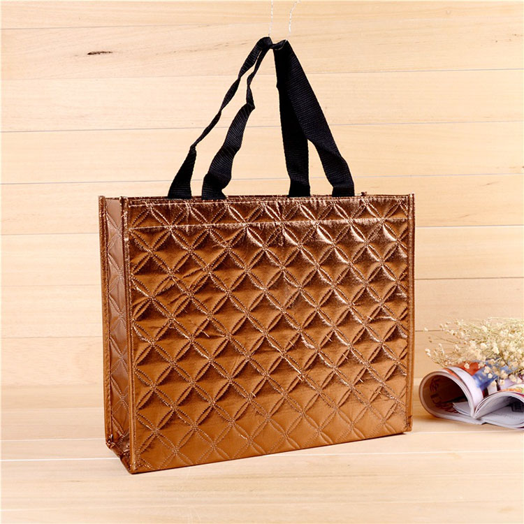 Metallic Laminated Non Woven Tote Bag