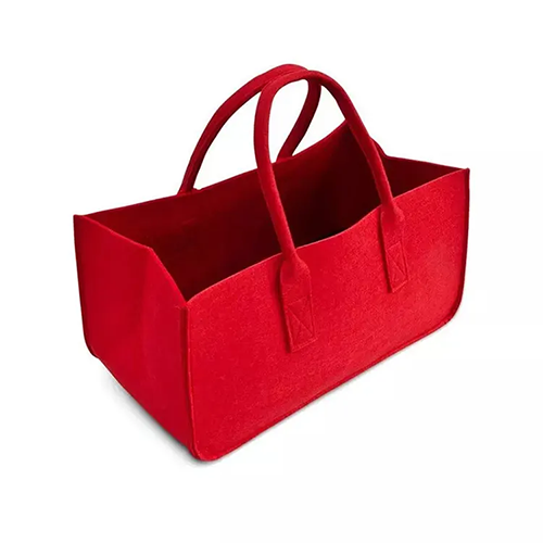 Two Straps Felt Tote Bag