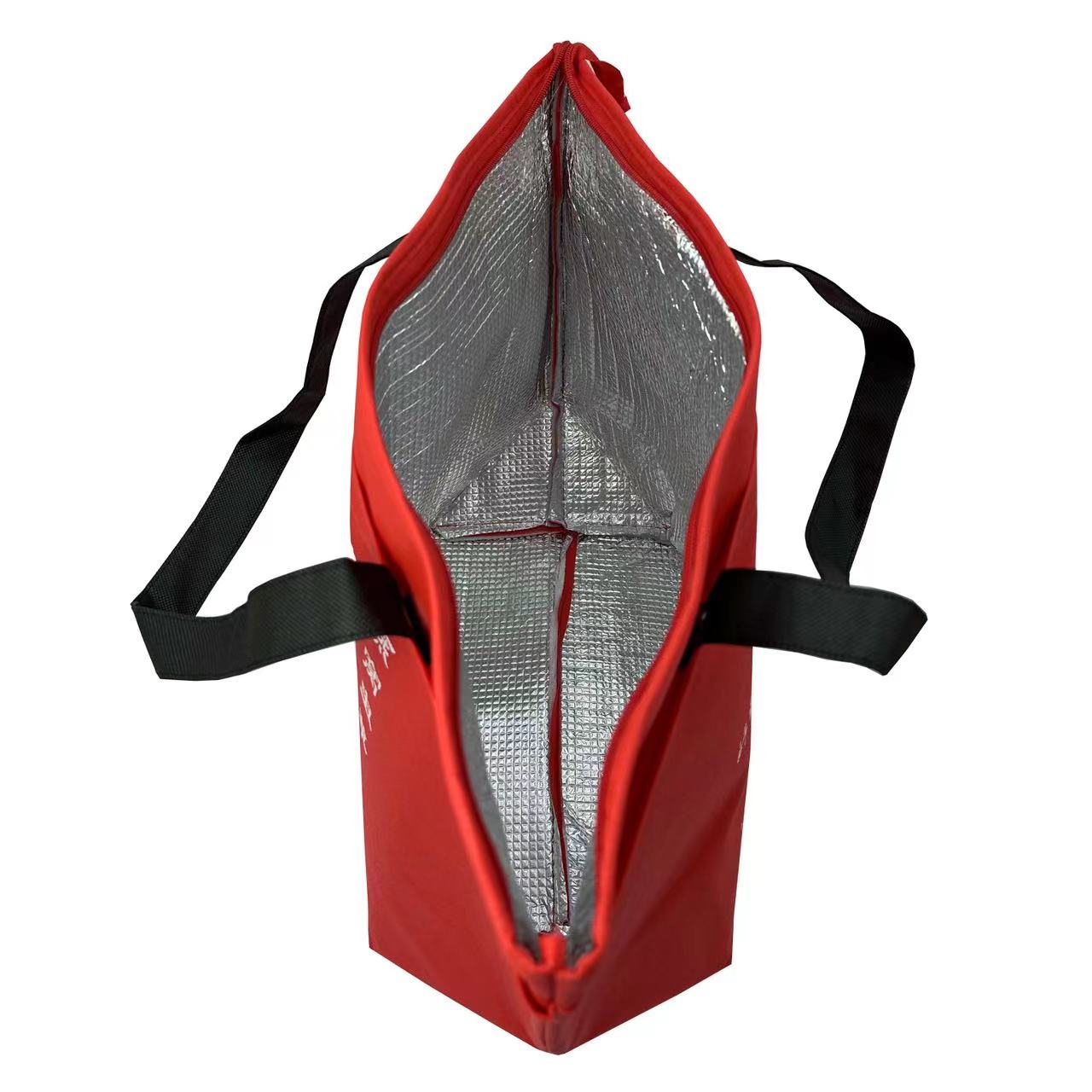 Food Insulated Non Woven Cooler Bags With Zipper