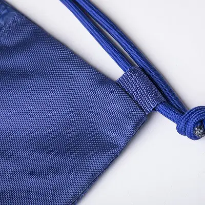 Customized Logo Promotional Gifts Sublimated Printed Nylon Polyester Drawstring Backpack Strap Zipper
