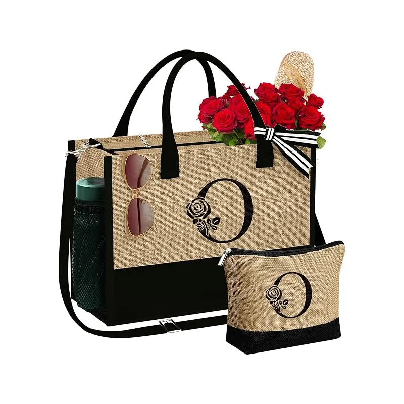Tote Bags and Cosmetic Bags with Adjustable Zipper Pockets and Beach Bags as Birthday Gifts for Women