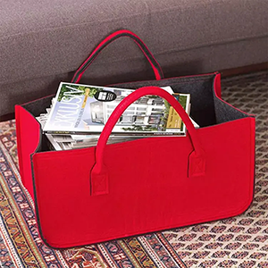 Two Straps Felt Tote Bag