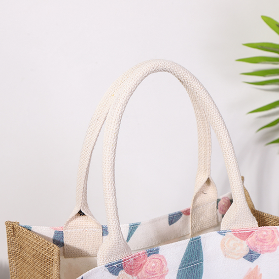 Waterproof Jute Burlap Tote Bag